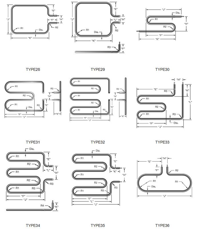 tubular heater type4