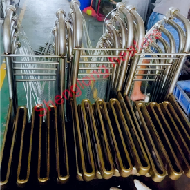 Grecia Cliente 10pcs Deep Olio Fryer Heater 9kw Made Made Sono pronti